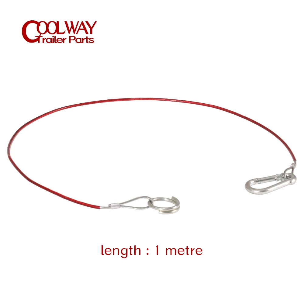 Caravan Hitch Cover 1 Metre Ring Trailer Caravan Brake Away Breakaway Safety Cable Braked Hitch Accessories Parts