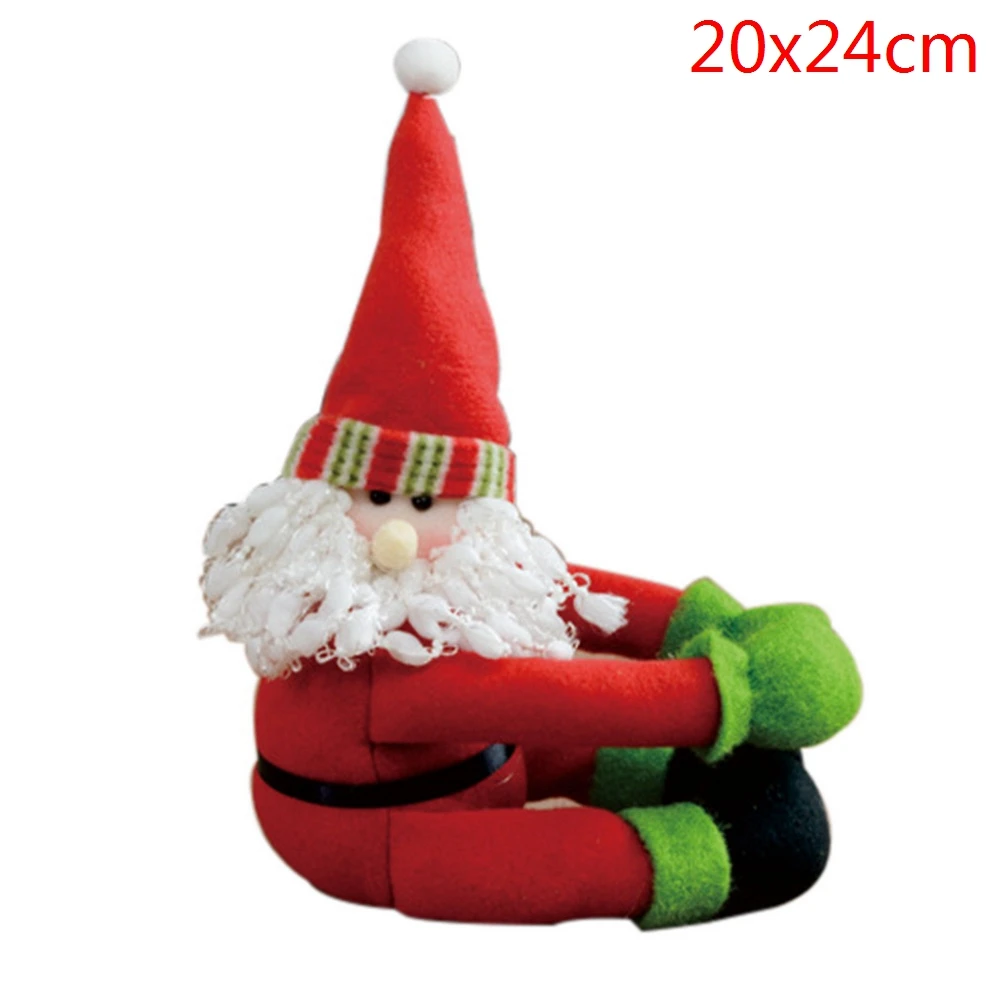 B1 20x24 Christmas Party Supplies Creative Red Wine Bottle Covers Set Christmas Santa Claus Snowman Elk Bottle Cover Cloth Xmas Gift Bag - Цвет: B1 20x24