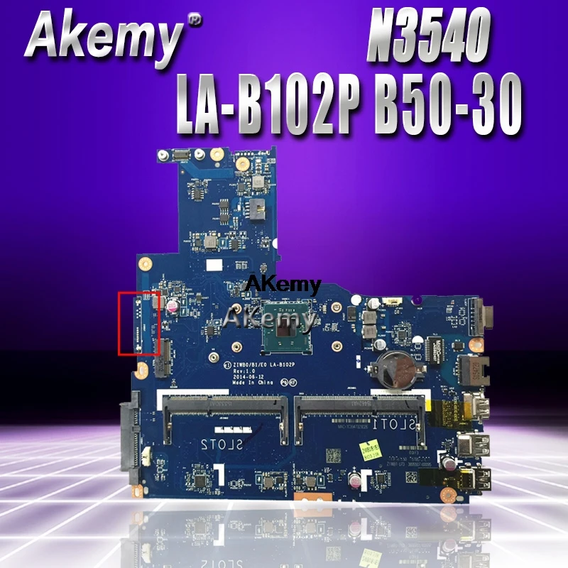 

Free Shipping New LA-B102P B50-30 Motherboard for Lenovo B50-30 Laptop with intel N3540 N3530 CPU