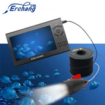 

Erchang 15M 1000TVL Fish Finder Underwater Fishing Camera 4.3" LCD Monitor 130 Degrees Infrared LED Camera For Ice Fishing
