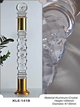 

Freeshipping 1200mm Dia 130mm Acrylic Archic Royal Pantinated Pole Pillar Baluster Post for Stair and Handrail