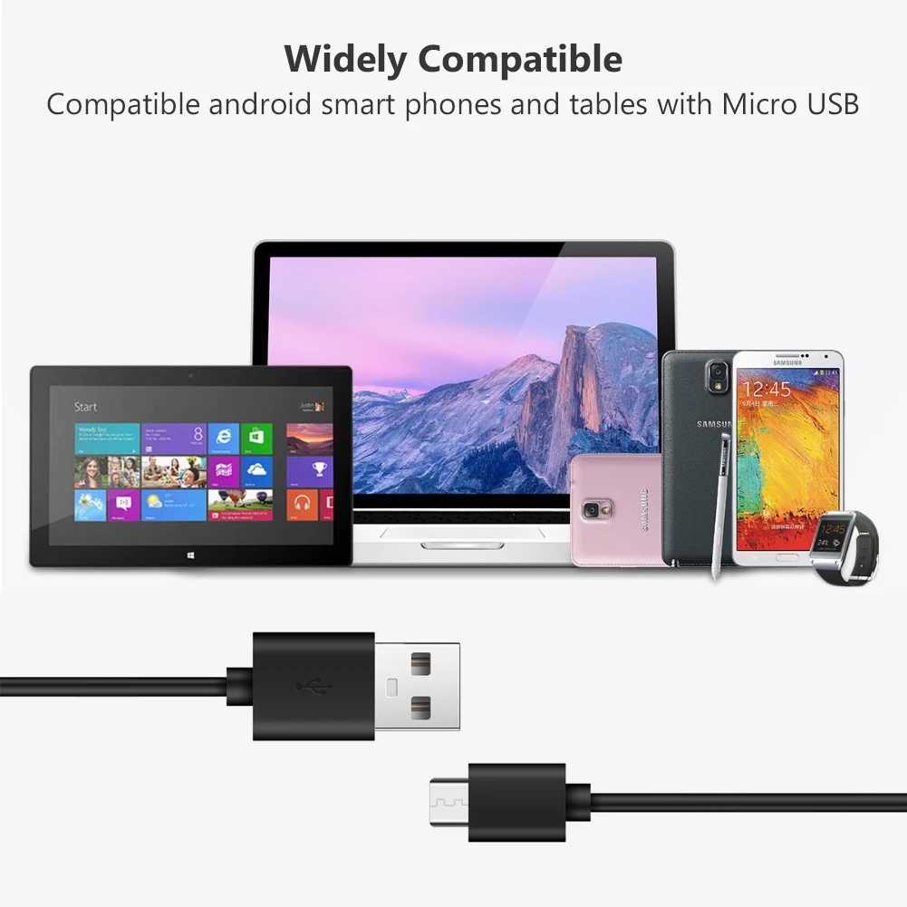 Микро USB кабель 6A Быстрая зарядка для Xiaomi Redmi Note5 Pro Android кабель для передачи данных для мобильного телефона для samsung S7/8 микро зарядное устройство 1 м 2 м