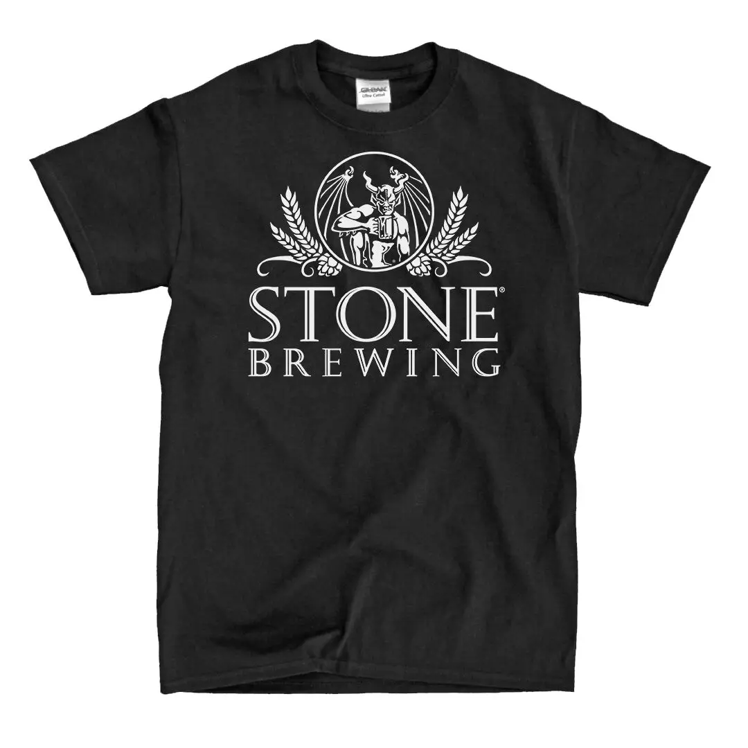 Черная футболка с логотипом Stone Brewing-быстрая доставка! Высокое качество! |
