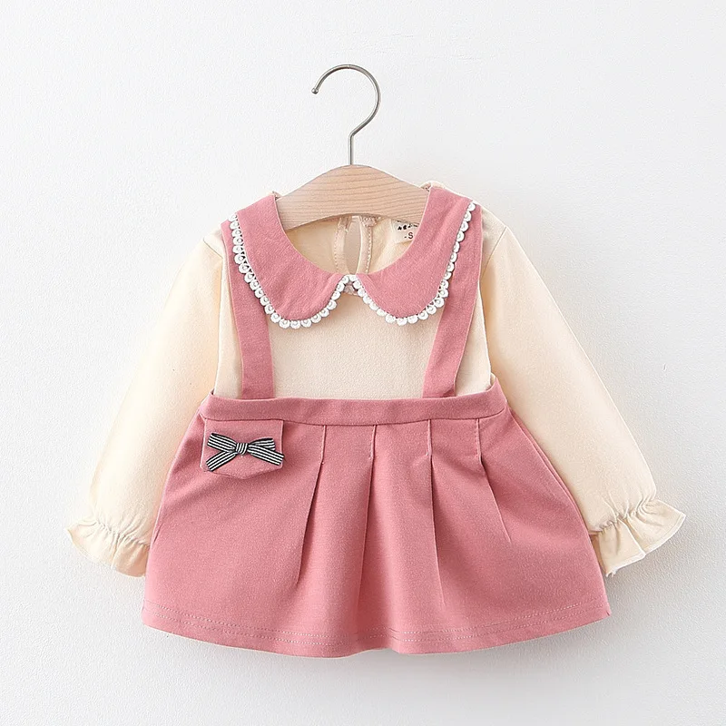 Г. Платье с кружевным воротником для маленьких девочек; Весенняя детская одежда;