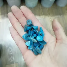 50 г Натуральный Синий Апатит кварцевый хрустальный камень рок чипы образец счастливые камни и минералы 7-12 мм