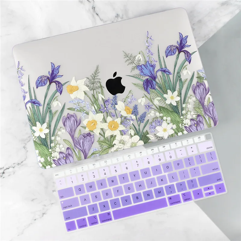 J339 Мраморный чехол для Macbook Air Pro retina 11 12 13,3 Mac Book 13 15 Touch Bar/Touch ID A1932 A2159+ чехол для клавиатуры - Цвет: J339