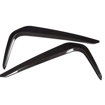 

Carbon Fiber Chrome Front Fog Lamp Shade Trim Car Accessories for 2018 New BMW 5 Series