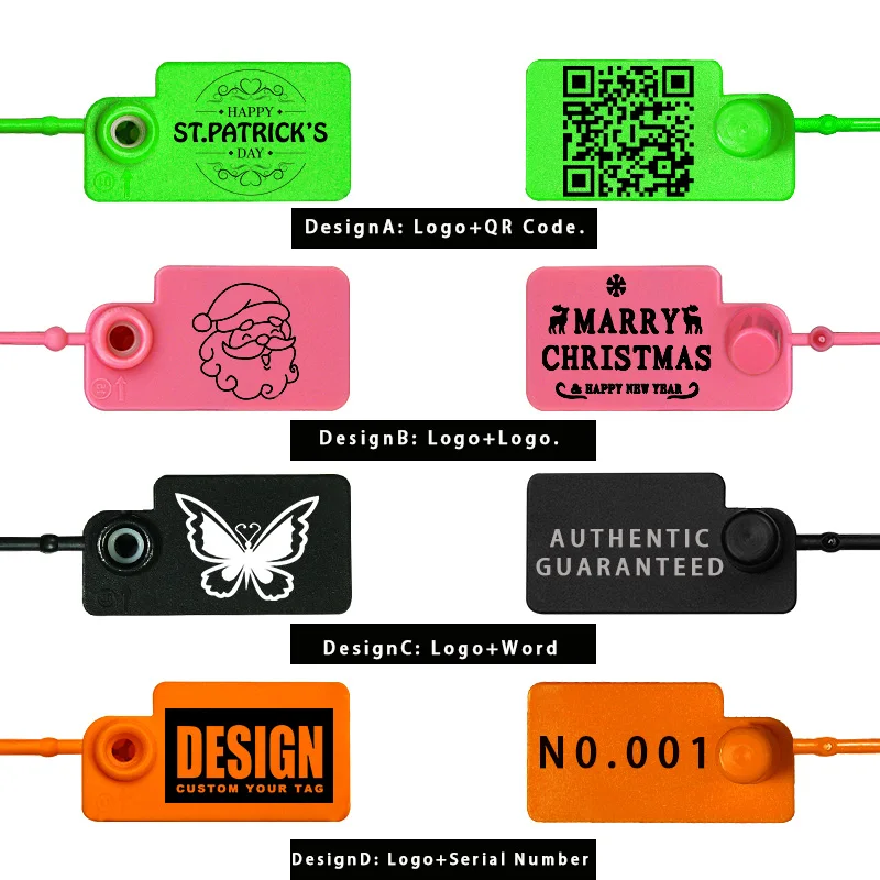 100 шт. Пользовательский логотип ценник пластиковый одноразовый