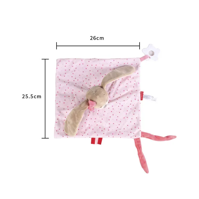 Baby Plush Stuffed Toys Cartoon Bear Bunny Soothe Appease Towel Appease Doll For Newborn Soft Comforting Towel Sleeping Toy Gift 3