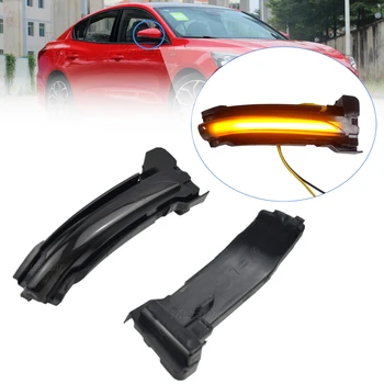 

Dynamic Sequential Blinker Indicator Flasher Rearview Side Wing Mirror LED Turn Signal Light LHD For Ford Focus Mk4 2019 2020