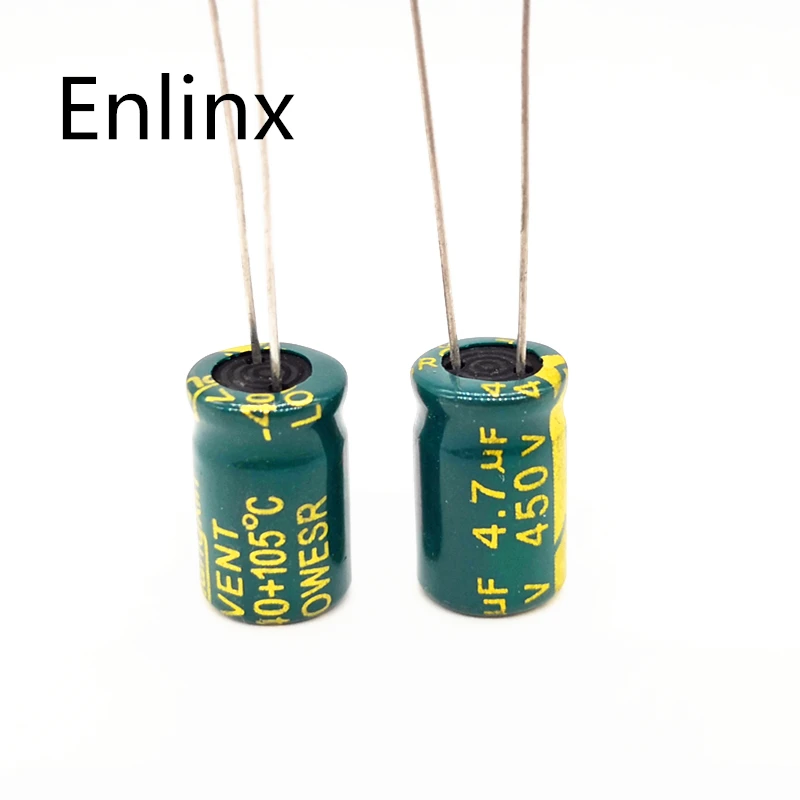 450V 4.7UF High Frequency Aluminum Electrolytic Capacitor 20-100pcs 8X12mm 20% Electrolytic Capacitor Aluminum Capacitor Aluminum Electrolytic Capacitor