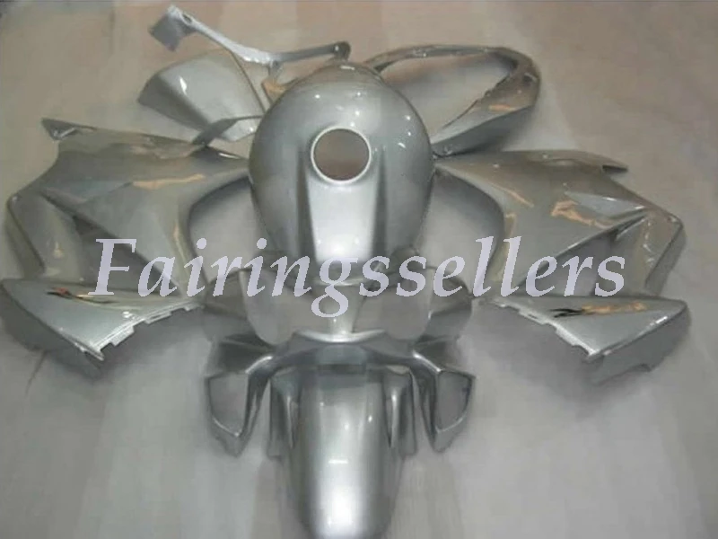 

4Gifts New ABS Motorcycle Fairing Kit For Honda VFR800 02 03 04 05 06 07 08 09 10 11 12 Fairings ABS plastic Goss Silver