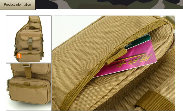 20L Tactical Assault Bag Military Molle Sling Backpack Army Waterproof EDC Rucksack Bag Outdoor Hunting Camping Large Capacity
