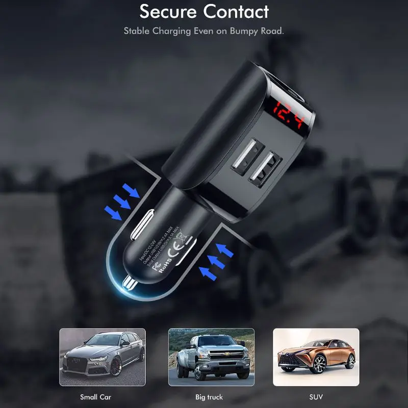 3.1A USB Автомобильное зарядное устройство для мобильного телефона автомобильное зарядное устройство USB быстрое автомобильное зарядное устройство для iPhone