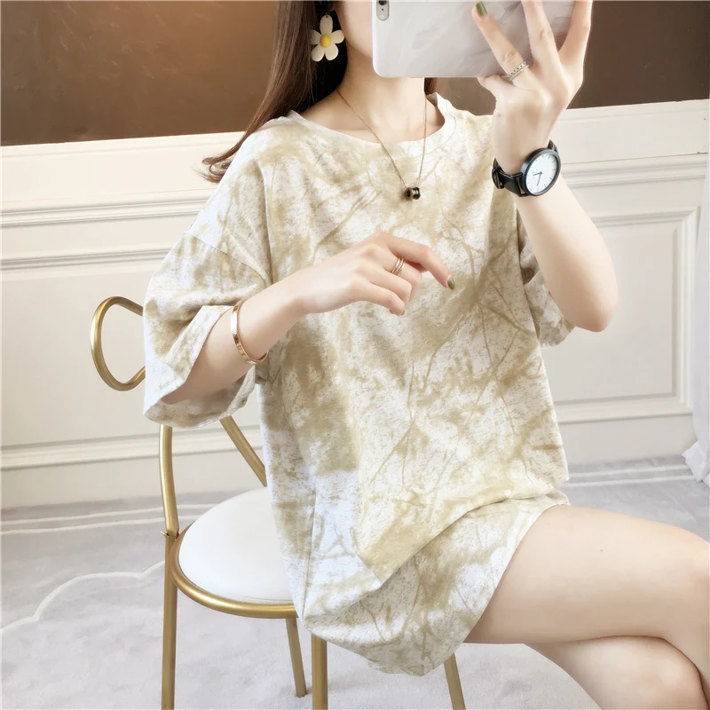 

Make good quality more than han edition easy % cotton short sleeve T-shirt Venus has a long red with money