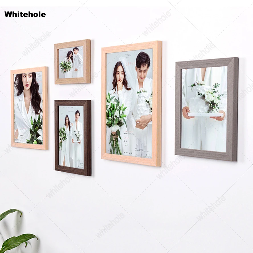 

Nature Solid Wood Frame No Varnish Wooden Picture Frame For Wall Hanging Photo Frame Poster Frames For Living Room Home Decor