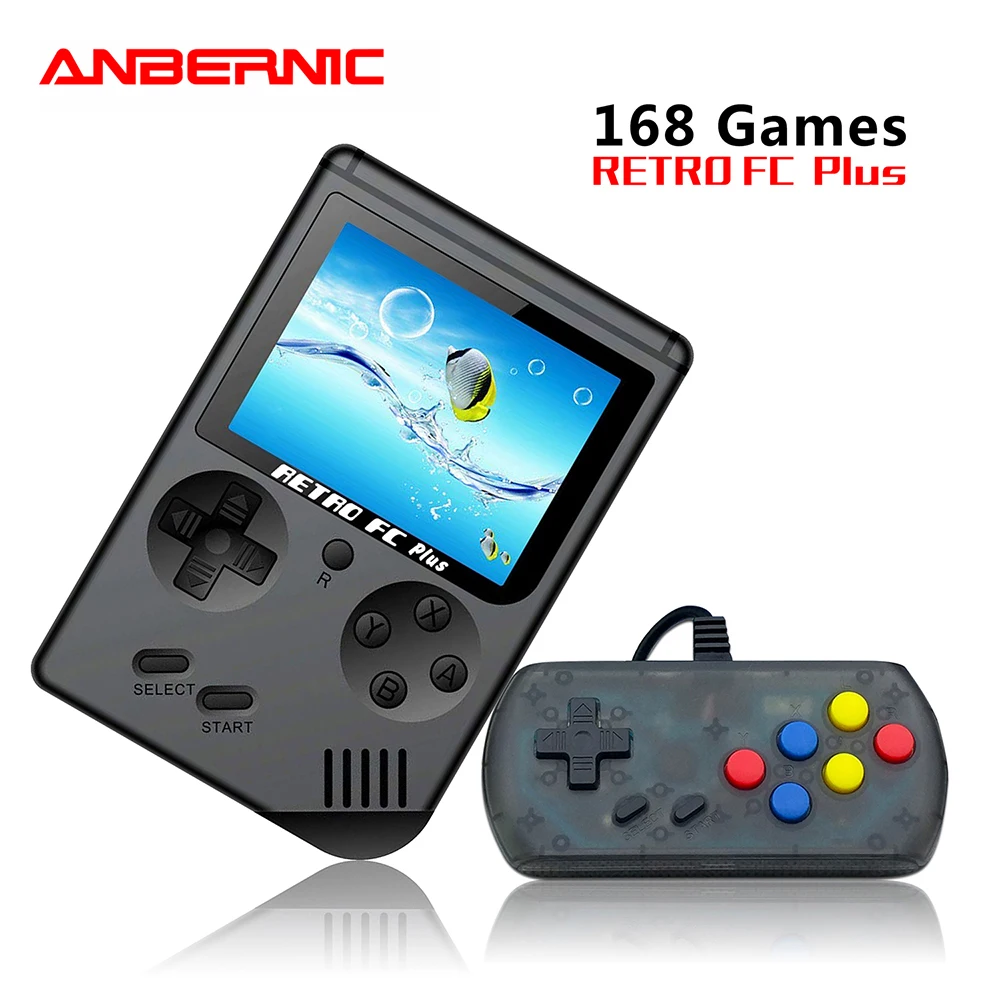 Детская игровая мини консоль портативная ретро RETRO FC 07 с 3.0 дюймовым экраном черно