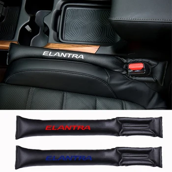 

2pcs PU Leather Fillers Spacer Filler Slot Plug Car Seat Gap Pad For Hyundai Elantra