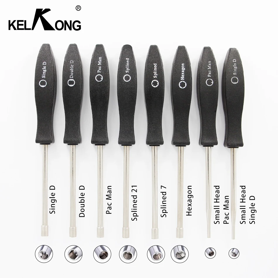 

Kelkong Professional Carburetor Adjustment Tool Screwdriver PacMan Splined 21 Double D Hexagon for Most 2cycle Carburetor