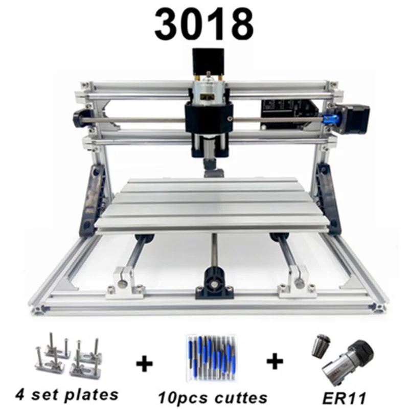 15 Вт CNC3018 CNC2418 гравировальный станок мини гравировальный станок, лазерный гравировальный станок, гравировальный станок с ЧПУ GRBL сталь Керамика