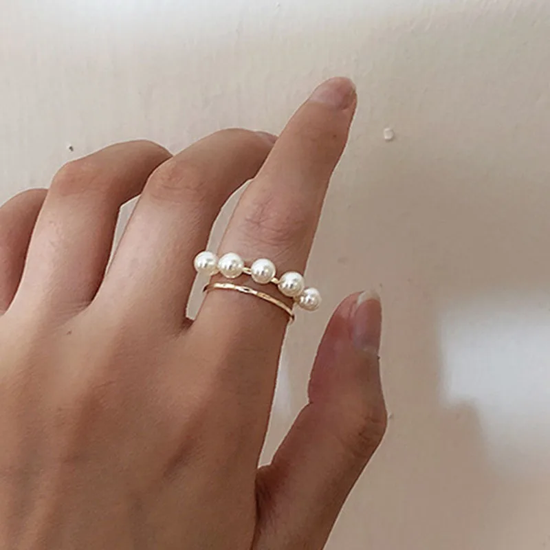 Шикарные элегантные золотые двухслойные геометрические открытые круглые