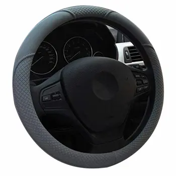 

Four Seasons Generic Automobile Durable Grey Steering Wheel Cover Automobile Replaceable Accessories