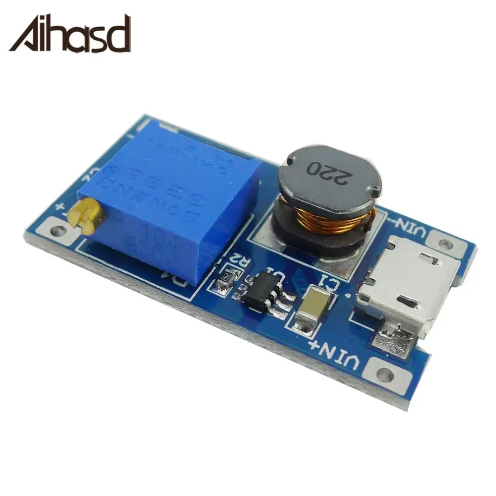 Booster Board Step-up Module Input 2/24V to 5/9/12/28V Replace XL6009 DC-DC 2A 