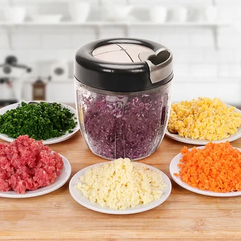 

900Ml Vegetable Cutting Machine Garlic Onion Chopper Meat Grinder Food Chopper Kitchen Accessories Gadget Egg Beater