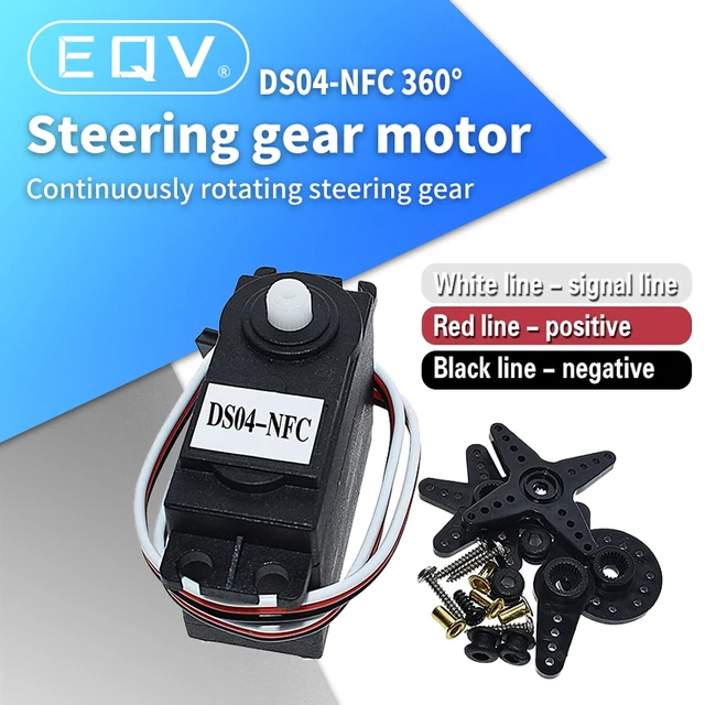 Ds Servo 360 Degree Continuous Rotation Servo Motor, DS04-NFC Servos DC ...