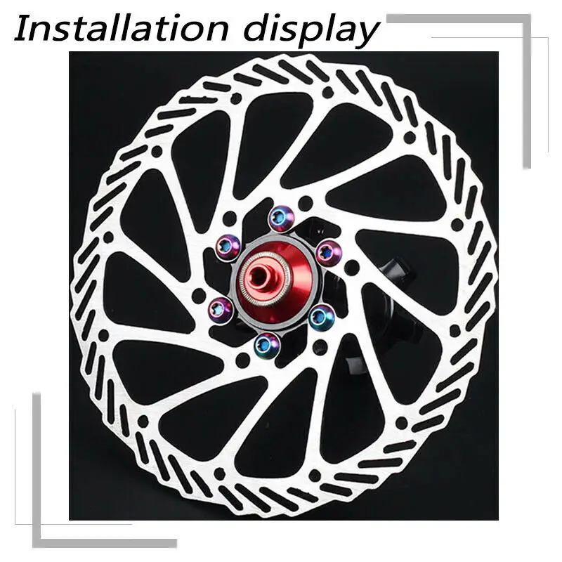 12 шт. m5x10мм болты ротора дискового тормоза титановый горный велосипед Сверхлегкий тормозной ротор винт bettery велосипед тормозные Аксессуары