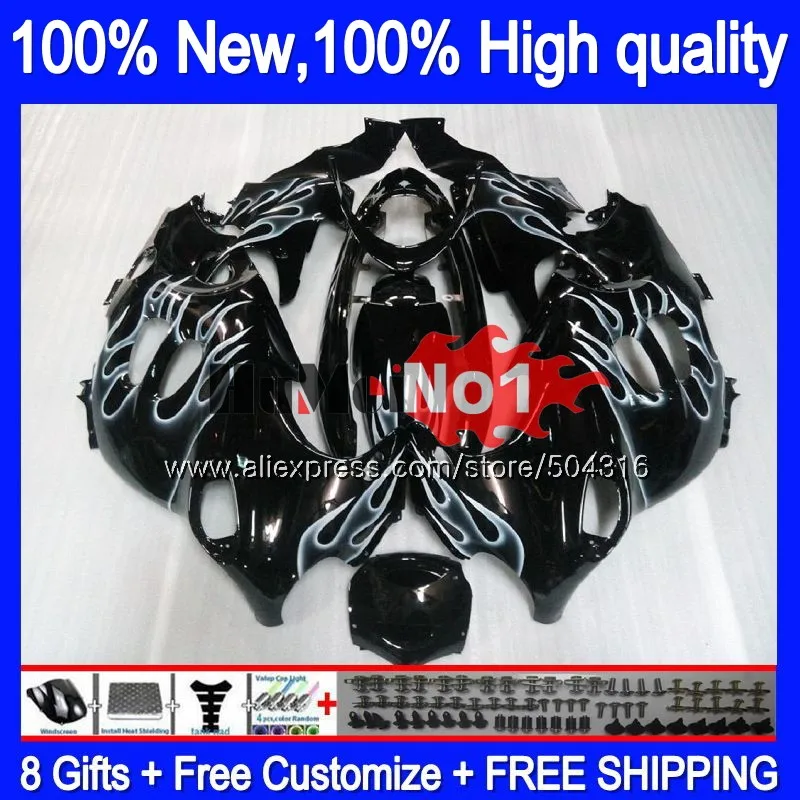 Корпус для SUZUKI Катана GSX600F GSXF 600 750 13MC. 41 GSXF750 GSXF600 2003 2004 2005 2006 2007 03 04 05 06 07 обтекатель Белый Пламя
