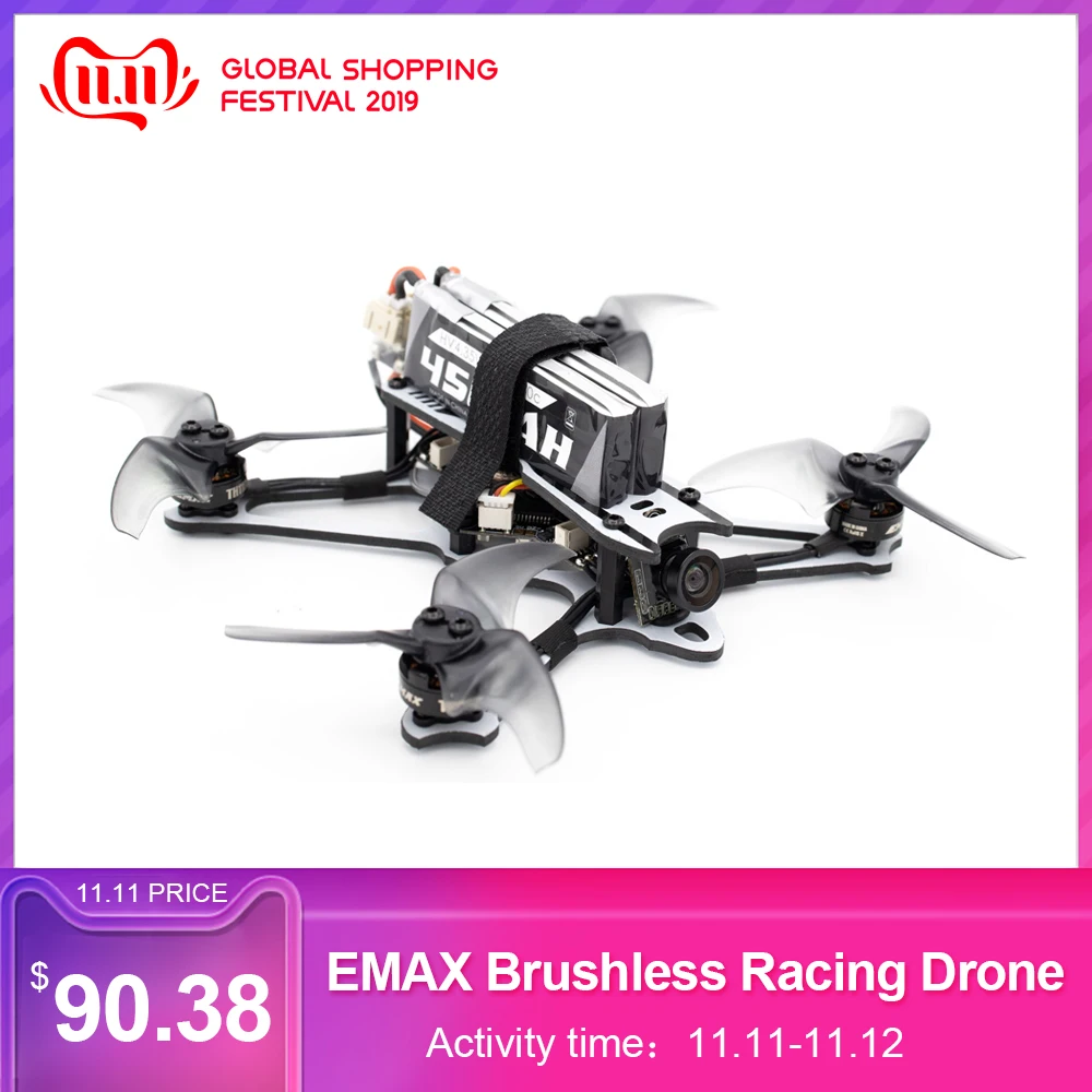 

EMAX FPV Brushless Racing Drone With Aerospace Grade Carbon Fiber Freestyle RC Quadcopter Drone BNF Version Toy for RC Beginners