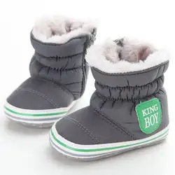 Зимняя детская обувь; теплые зимние ботинки; Теплая обувь; брендовые хлопковые ботинки для малышей; Новинка 2019 года