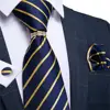 Corbata de seda para hombre, para hombre, corbata de seda, mancuerna, diseño DiBanGu ► Foto 3/6