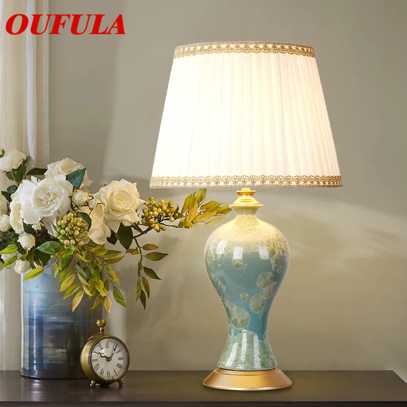

Ceramic Table Lamps Desk Lights Luxury Dimmer Modern Contemporary Fabric for Foyer Living Room Office Creative Bed Room Hotel