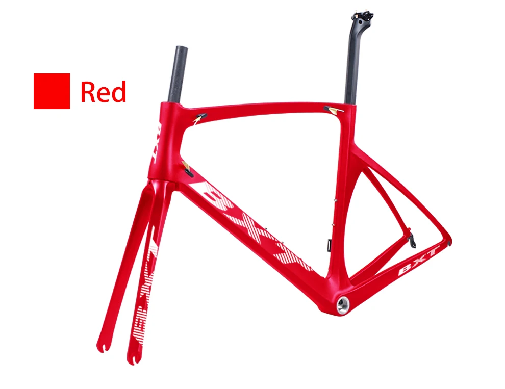 Flash Deal BXT Carbon Road Frame 700C V brakes Di2 Mechanical UD matte glossy cycling race bicycle frameset Free shipping 14