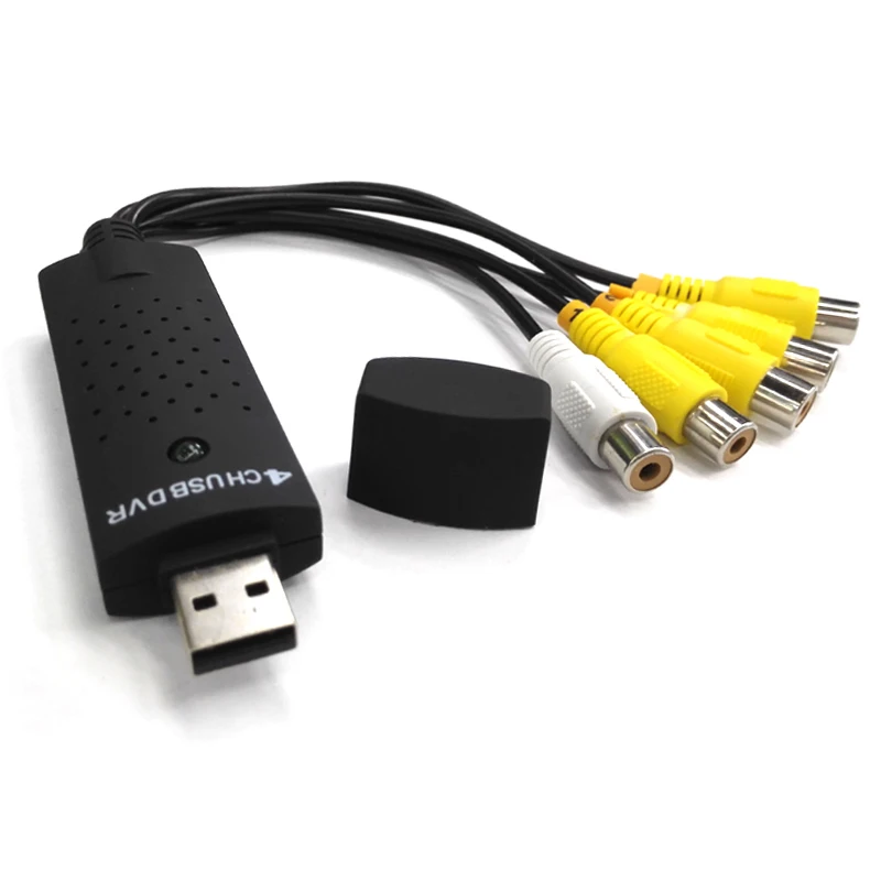 4 канала USB DVR Видеосъемка, usb адаптер видеосъемки Для изменения видео для отображения на ПК dvr карта