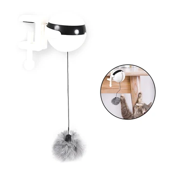 

Electronic Pet Cat Toys Electric Flutter Rotating Interactive Puzzle Smart Pet Cat Ball Toy Yo-Yo Lifting Ball ABS Pet Toy M13