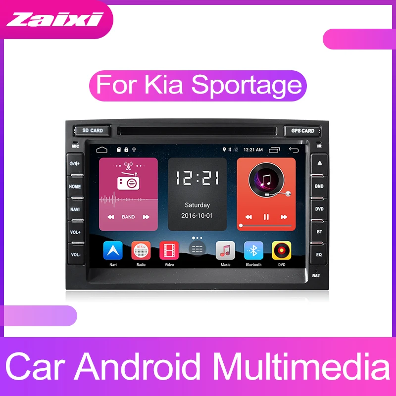 

ZaiXi Android Car Multimedia player 2 Din GPS Navigation Autoradio For Kia Sportage 2004~2010 GPS HD screen Radio FM Maps BT