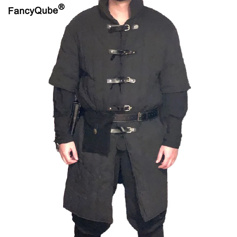 Женский костюм Gambeson куртка средневековый для косплея викингов с короткими