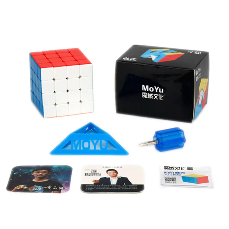 MoYu Meilong-cubo mágico magnético de 4 M, 4x4x4, Cubo de velocidad 4x4, rompecabezas educativos de juguete para niños