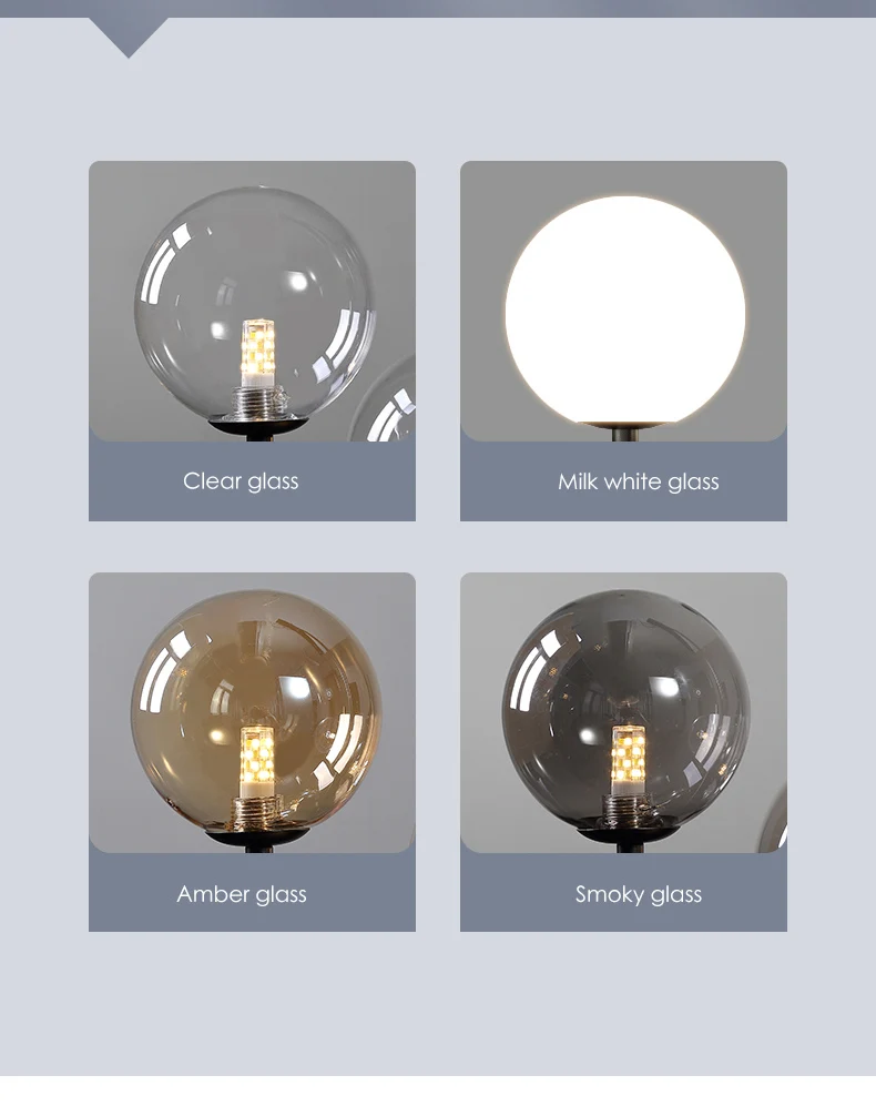 Nordic minimalista restaurante lâmpada barra criativa feijão mágico bolha de vidro lustre