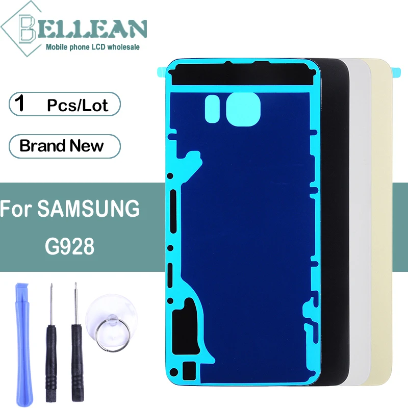 

1pcs Dinamico G928 Housing Battery Cover For Samsung Galaxy S6 Edge Plus Back Glass Door Rear Housing Cover With Adhesive