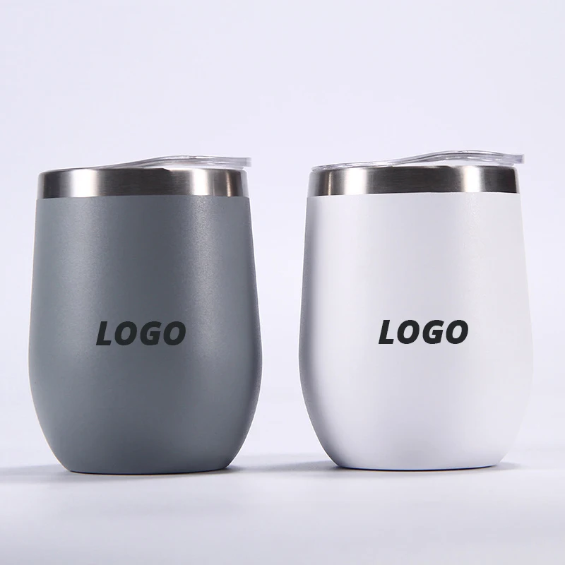 

Logo Custom 360Ml Egg Cup Color Spray Double Layer Stainless Steel Vacuum Bottle Tumbler Thermos Drink Cup Children Friend Gift