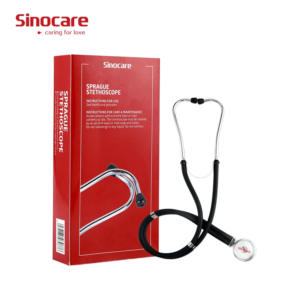 Медицинский стетоскоп Sinocare, профессиональный стетоскоп с двойной головкой для медицинского клинического использования, подходит для медсестер