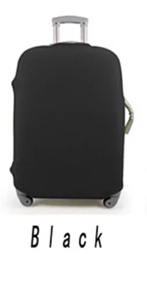 Дорожный защитный чехол на чемодан, чехол на колесиках, Дорожный чемодан, пылезащитный чехол, дорожные аксессуары, органайзер для упаковки, разные цвета - Цвет: black