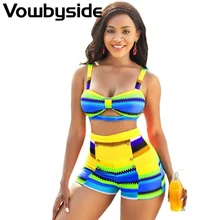 Aliexpress - Summer New Style Women’s Suit Fashion Casual Slim Printing Spaghetti Strap Short Sets Two-piece Swimsuit