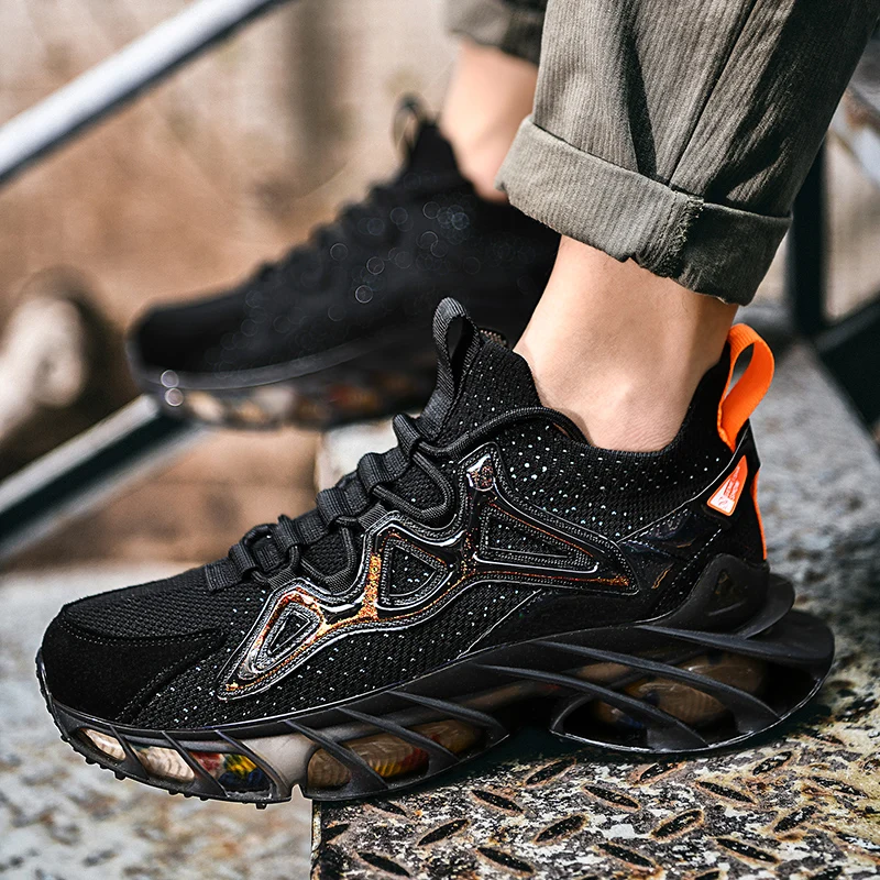 

2021 New Designers Popular Action Mesh Men Sneakers Outdoor Running Shoes Fashion Man Leisure Footwear Walking Sports Shoes Soft