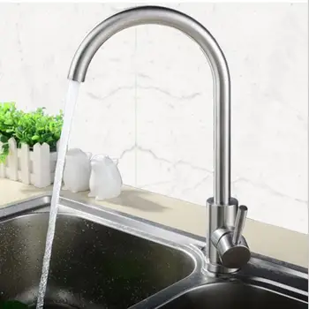 

304 stainless steel sink faucet kitchen sink dish washing sink hot and cold faucet