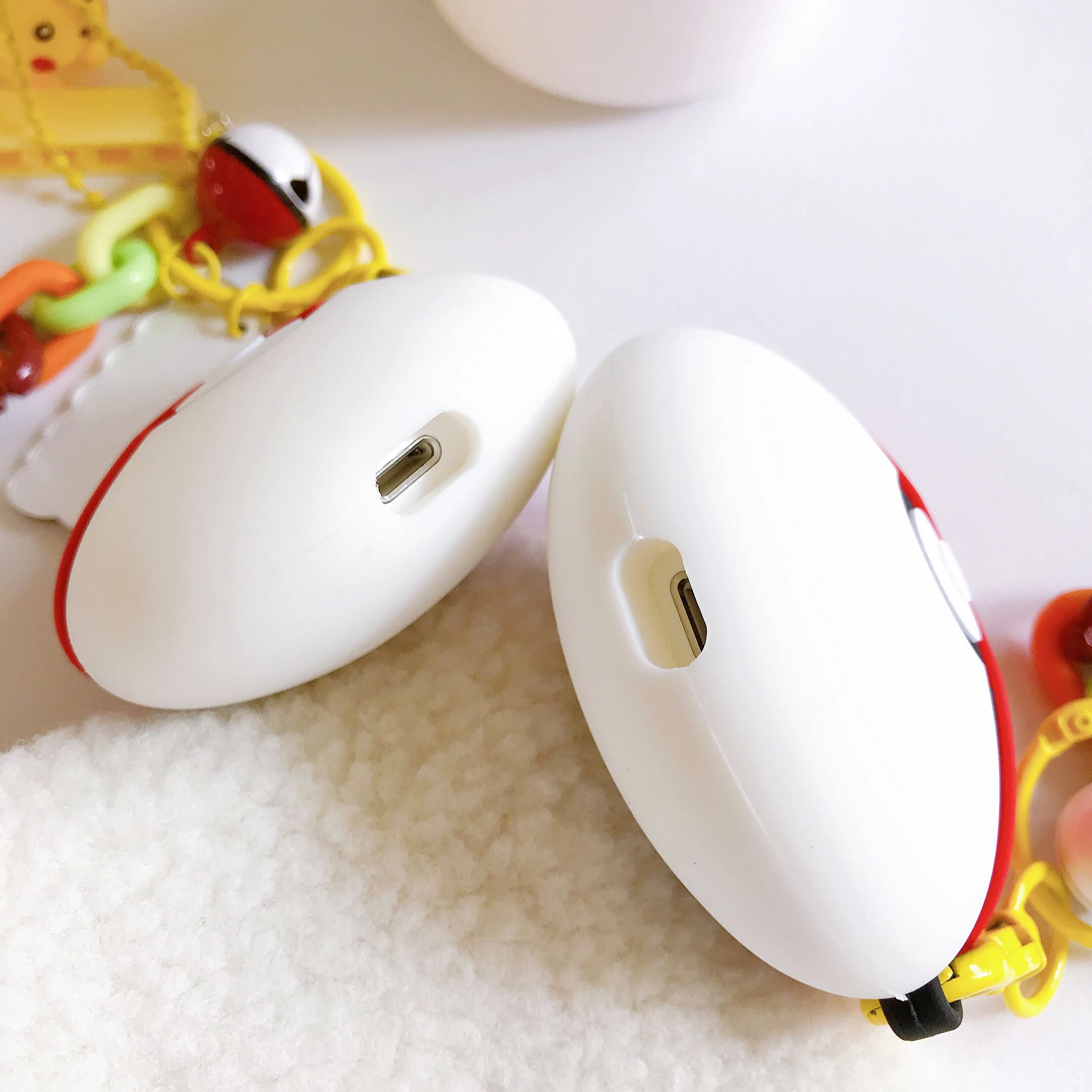 Для Apple airpods 1/2 3D мультяшный чехол для наушников Мягкий защитный чехол для наушников с микрофоном милый аниме